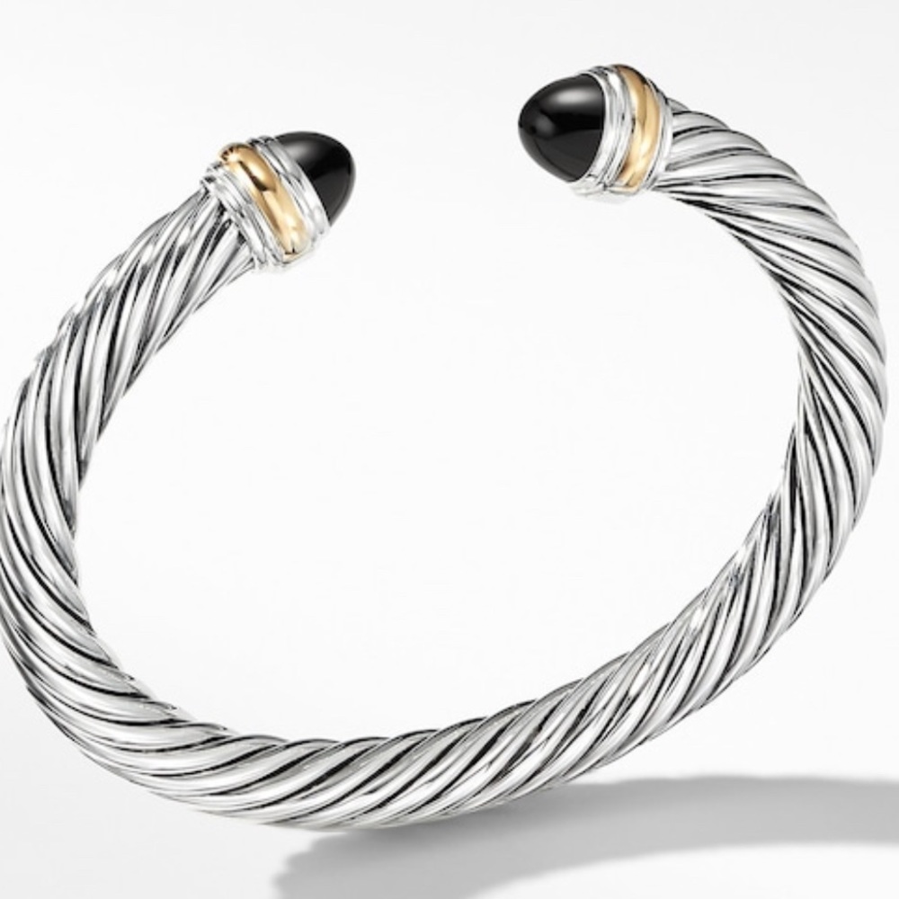 David Yurman Bracelet Black Onyx 14K Yellow Gold